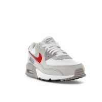 Nike Air Max 90 White College Grey Vast Grey University Red