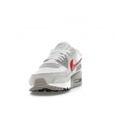 Nike Air Max 90 White College Grey Vast Grey University Red