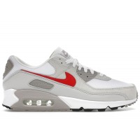 Nike Air Max 90 White College Grey Vast Grey University Red