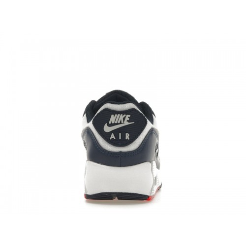Кроссы Nike Air Max 90 Obsidian Track Red - мужская сетка размеров