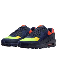 Nike Air Max 90 Blackened Blue Lemon Venom Hyper Crimson Gradient