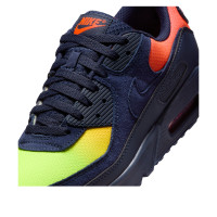 Nike Air Max 90 Blackened Blue Lemon Venom Hyper Crimson Gradient