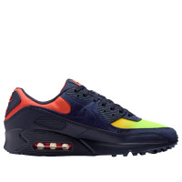 Nike Air Max 90 Blackened Blue Lemon Venom Hyper Crimson Gradient