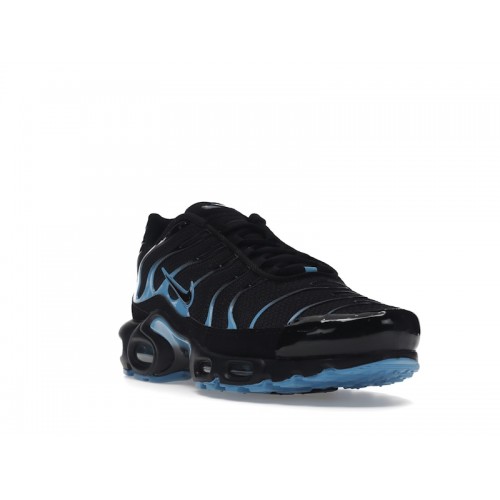 Кроссы Nike Air Max Plus Black University Blue (2022) - мужская сетка размеров