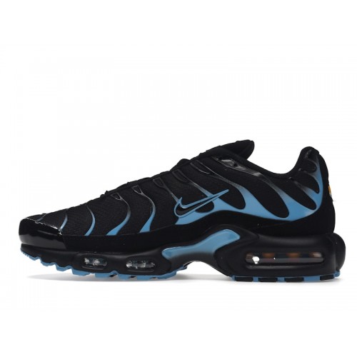 Кроссы Nike Air Max Plus Black University Blue (2022) - мужская сетка размеров