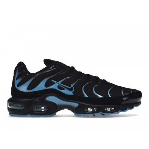 Кроссы Nike Air Max Plus Black University Blue (2022) - мужская сетка размеров