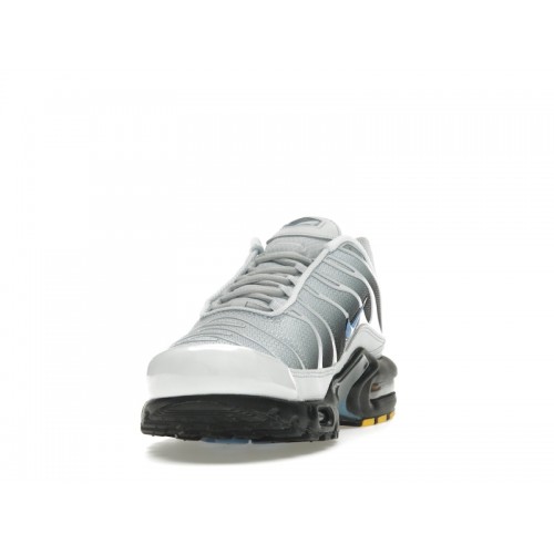 Кроссы Nike Air Max Plus Grey University Blue Black - мужская сетка размеров