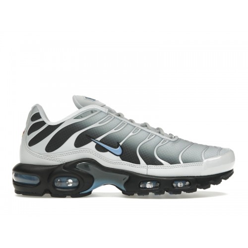 Кроссы Nike Air Max Plus Grey University Blue Black - мужская сетка размеров