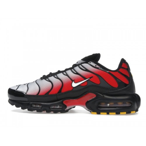Nike Air Max Plus Pure Platinum University Red - мужская сетка размеров