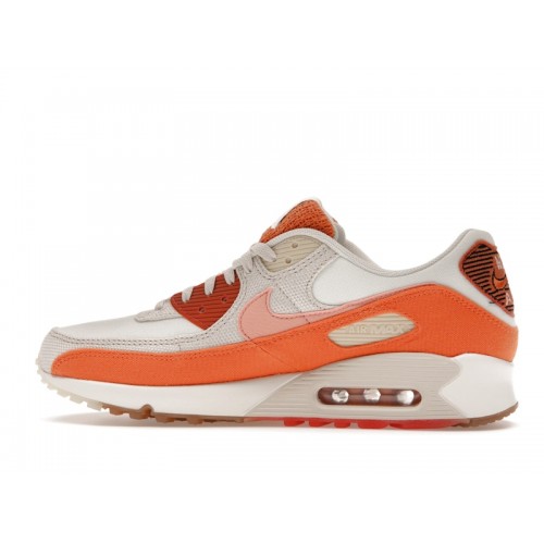 Кроссы Nike Air Max 90 Sun Club Tan Orange - мужская сетка размеров