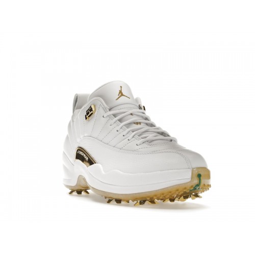 Кроссы Jordan 12 Golf Metallic Gold - мужская сетка размеров