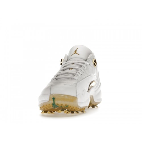 Кроссы Jordan 12 Golf Metallic Gold - мужская сетка размеров