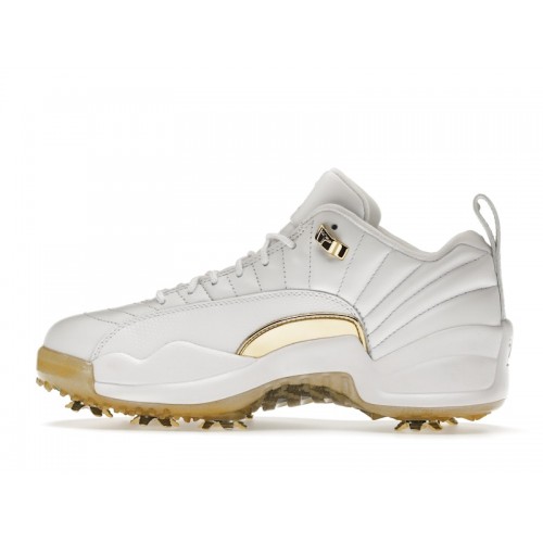 Кроссы Jordan 12 Golf Metallic Gold - мужская сетка размеров