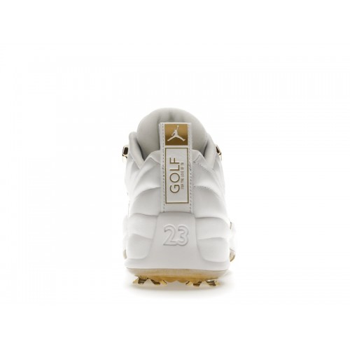 Кроссы Jordan 12 Golf Metallic Gold - мужская сетка размеров