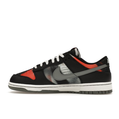 Кроссы Nike Dunk Low Graffiti Black Red - мужская сетка размеров