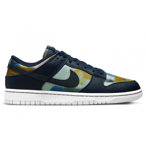 Кроссы Nike Dunk Low Graffiti Navy - мужская сетка размеров