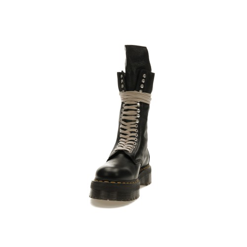 Dr. Martens 1918 Quad Leather Sole Calf Length Boot Rick Owens Black - мужская сетка размеров