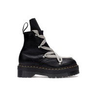 Dr. Martens 1460 Quad Leather Sole Pentagram Jumbo Lace Boot Rick Owens Black