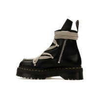 Dr. Martens 1460 Quad Leather Sole Pentagram Wrap Lace Boot Rick Owens Black
