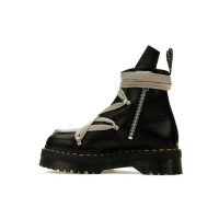 Dr. Martens 1460 Quad Leather Sole Pentagram Wrap Lace Boot Rick Owens Black