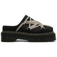 Dr. Martens Quad Sole Megalace Mule Rick Owens Black