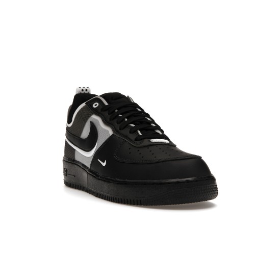 Кроссы Nike Air Force 1 Low React Black White - мужская сетка размеров