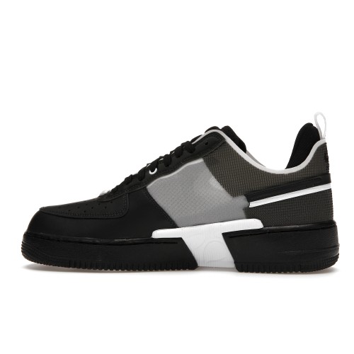 Кроссы Nike Air Force 1 Low React Black White - мужская сетка размеров