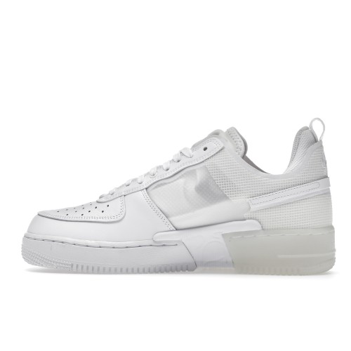 Кроссы Nike Air Force 1 React Triple White - мужская сетка размеров