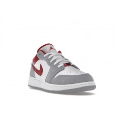 Подростковые Jordan 1 Low SE Smoke Grey Gym Red (GS)