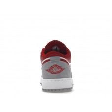 Подростковые Jordan 1 Low SE Smoke Grey Gym Red (GS)