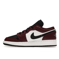 Подростковые Jordan 1 Low SE Dark Beetroot Roma Green (GS)