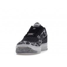 Кроссовки Nike Air Force 1 Low Crater Flyknit Black White Melange