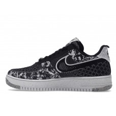 Кроссовки Nike Air Force 1 Low Crater Flyknit Black White Melange