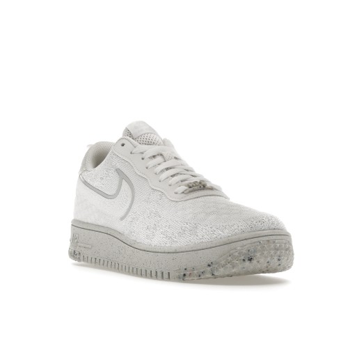 Кроссы Nike Air Force 1 Low Crater Flyknit White Platinum Tint - мужская сетка размеров