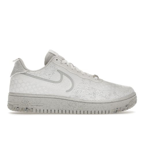 Кроссы Nike Air Force 1 Low Crater Flyknit White Platinum Tint - мужская сетка размеров