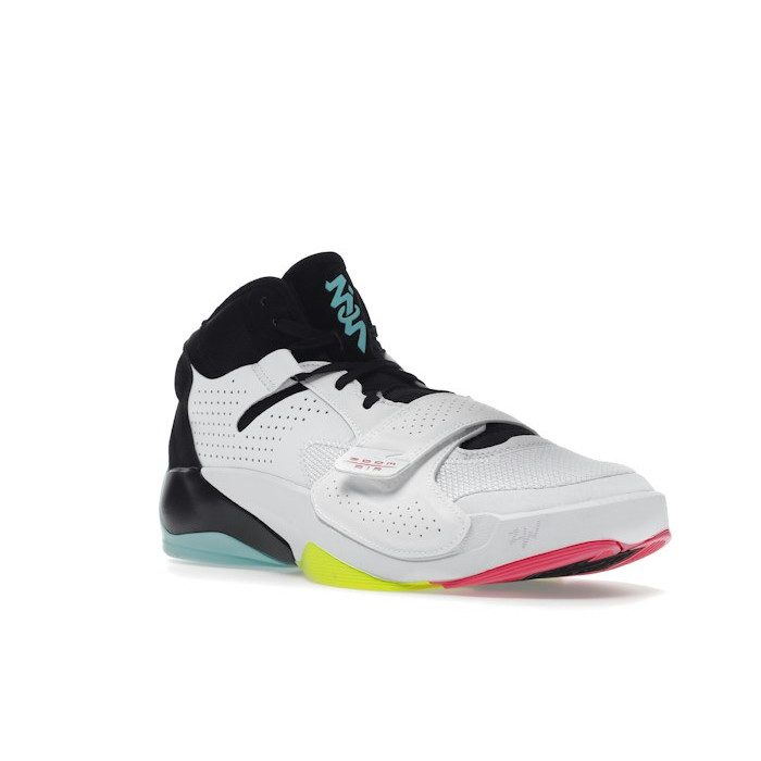 Jordan Zion 2 White Volt Dynamic Turquoise - мужская сетка размеров Jordan Zion 2 White Volt Dynamic Turquoise - мужская сетка размеров