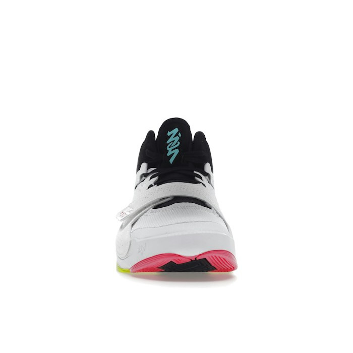 Jordan Zion 2 White Volt Dynamic Turquoise - мужская сетка размеров Jordan Zion 2 White Volt Dynamic Turquoise - мужская сетка размеров