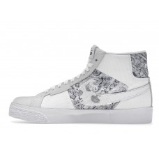 Кроссовки Nike SB Zoom Blazer Mid Premium Floral White Grey