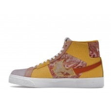 Мужские кроссовки Nike SB Zooom Blazer Mid Edge Floral Paisley Sanded Gold