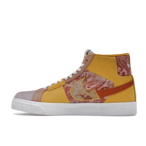 Мужские кроссовки Nike SB Zooom Blazer Mid Edge Floral Paisley Sanded Gold