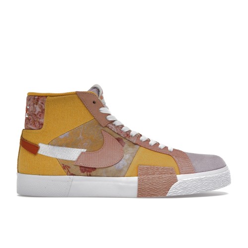 Мужские кроссовки Nike SB Zooom Blazer Mid Edge Floral Paisley Sanded Gold