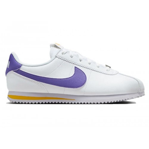 Кроссы Nike Cortez Lakers (GS) - подростковая сетка размеров