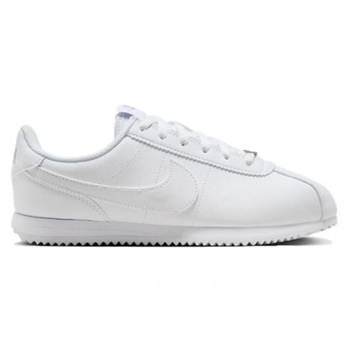 Кроссы Nike Cortez White Wolf Grey (GS) - подростковая сетка размеров