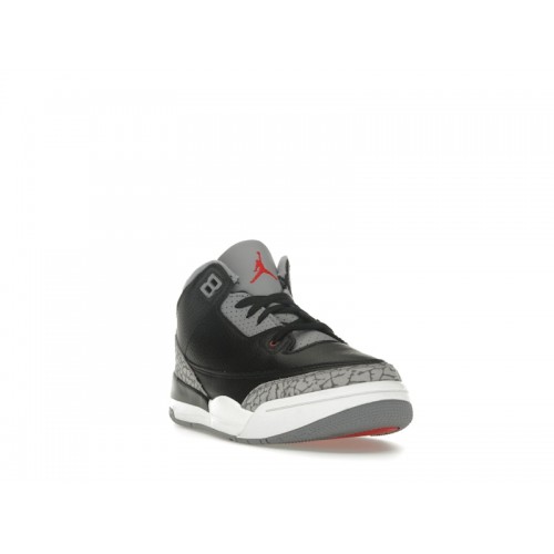Air Jordan 3 Retro OG PS Black Cement 2024 - детская сетка размеров