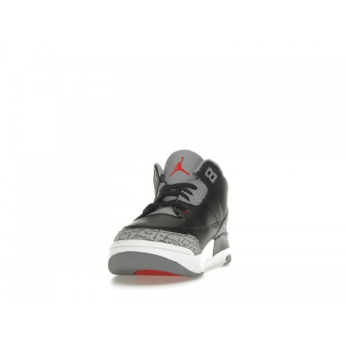 Air Jordan 3 Retro OG PS Black Cement 2024 - детская сетка размеров