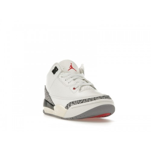 Кроссы Jordan 3 Retro White Cement Reimagined (PS) - детская сетка размеров