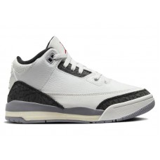 Детские кроссовки Jordan 3 Retro Cement Grey (PS)