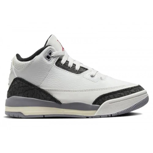 Кроссы Jordan 3 Retro Cement Grey (PS) - детская сетка размеров