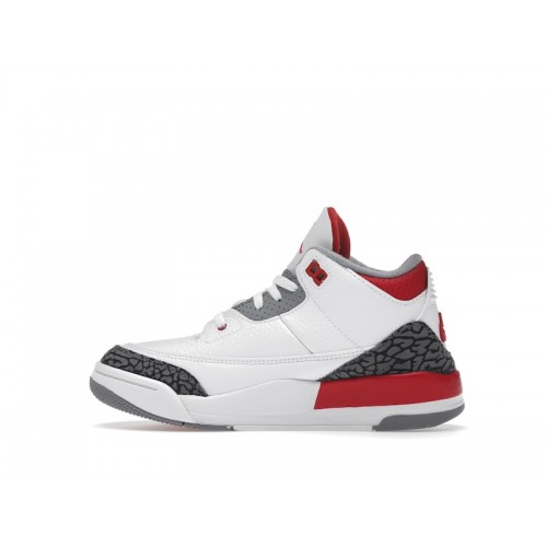 Кроссы Jordan 3 Retro Fire Red (2022) (PS) - детская сетка размеров