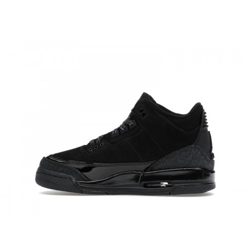 Кроссы Jordan 3 Retro Black Cat (2025) (GS) - подростковая сетка размеров
